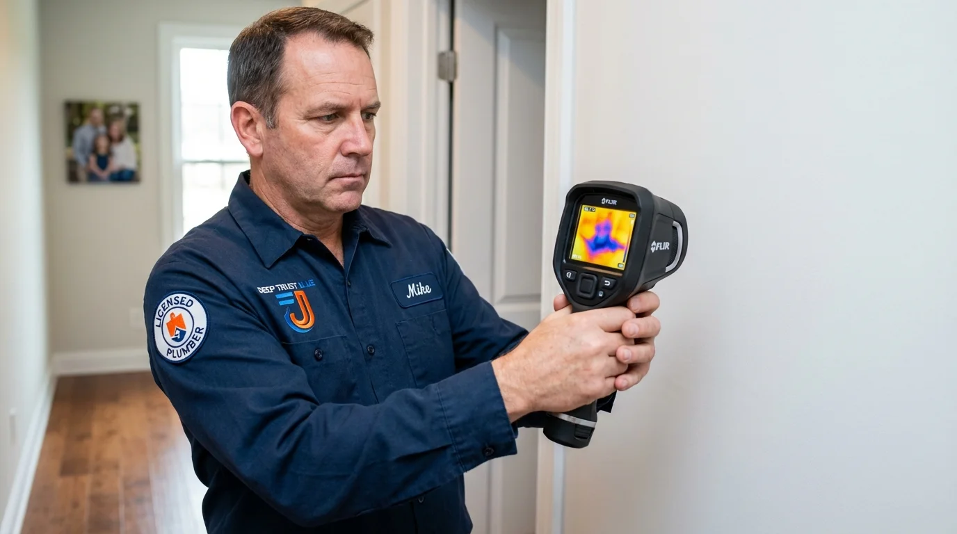 Thermal imaging leak detection by Johns Plumbing LLC in Enola